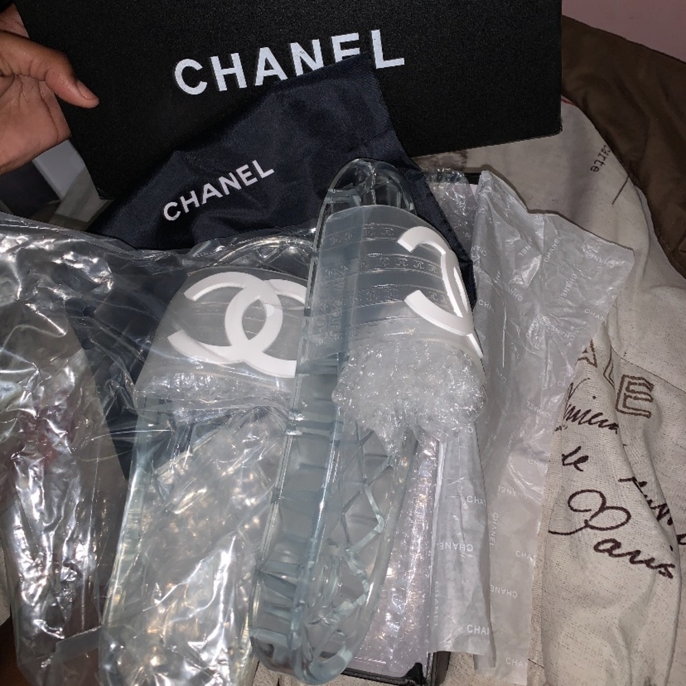 Brand New Chanel Jelly Slides